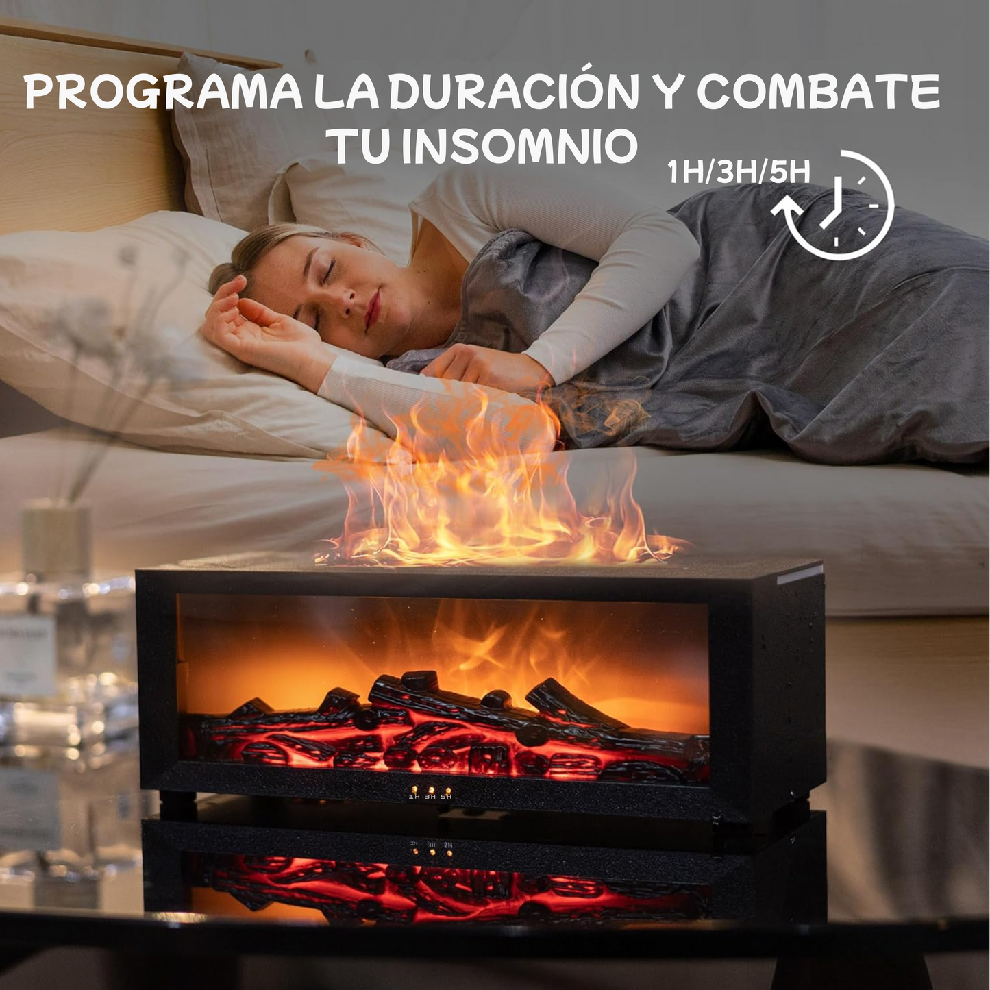 HumiFlame - Humidificador de fuego relajante